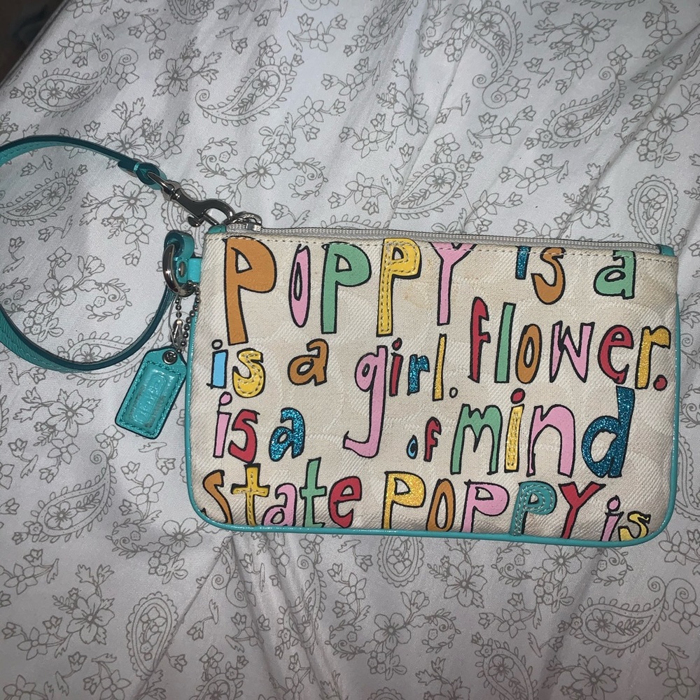 Poppy Collection Coach Wristlet